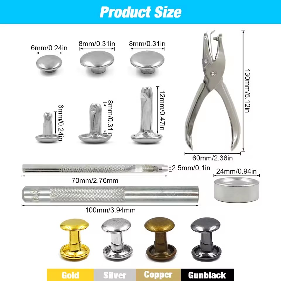 المعادن غطاء مزدوج المسامير مس - مراجعة Rivet Setter Tool وسعره