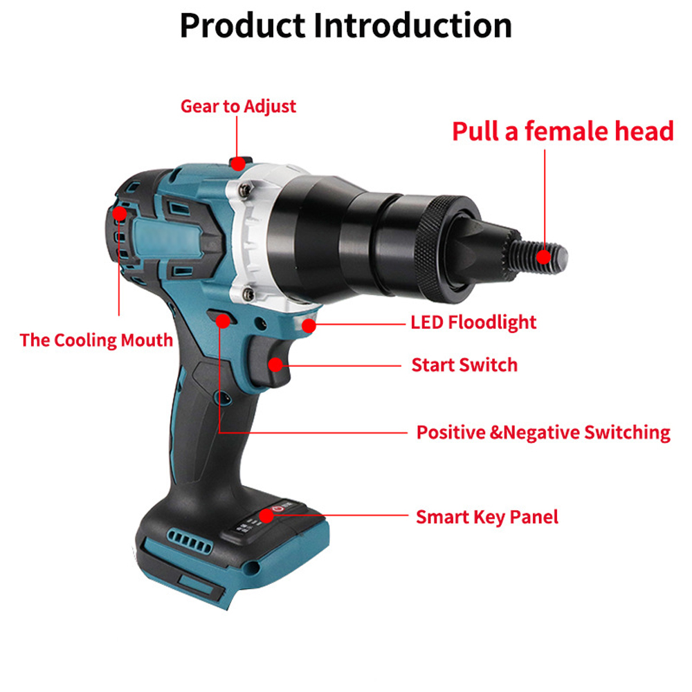 الكهربائية التثبيت بندقية فرش  - مراجعة Rivet Setter Tool وسعره