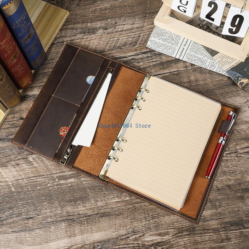 غلاف مجلة T3LB المحمول مع صفحا - مراجعة Leather Work Diary Covers وسعره